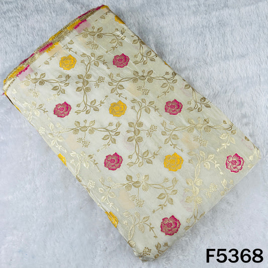 Dyeable Zari Work Shimmer Tissue Fabric - F5368