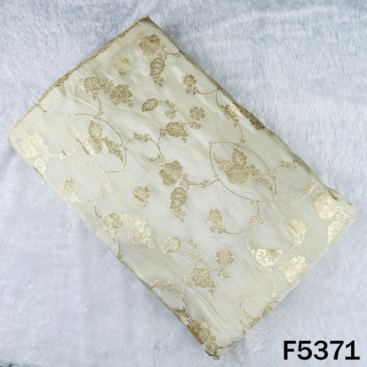 Dyeable Zari Work Shimmer Tissue Fabric - F5371