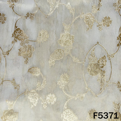 Dyeable Zari Work Shimmer Tissue Fabric - F5371