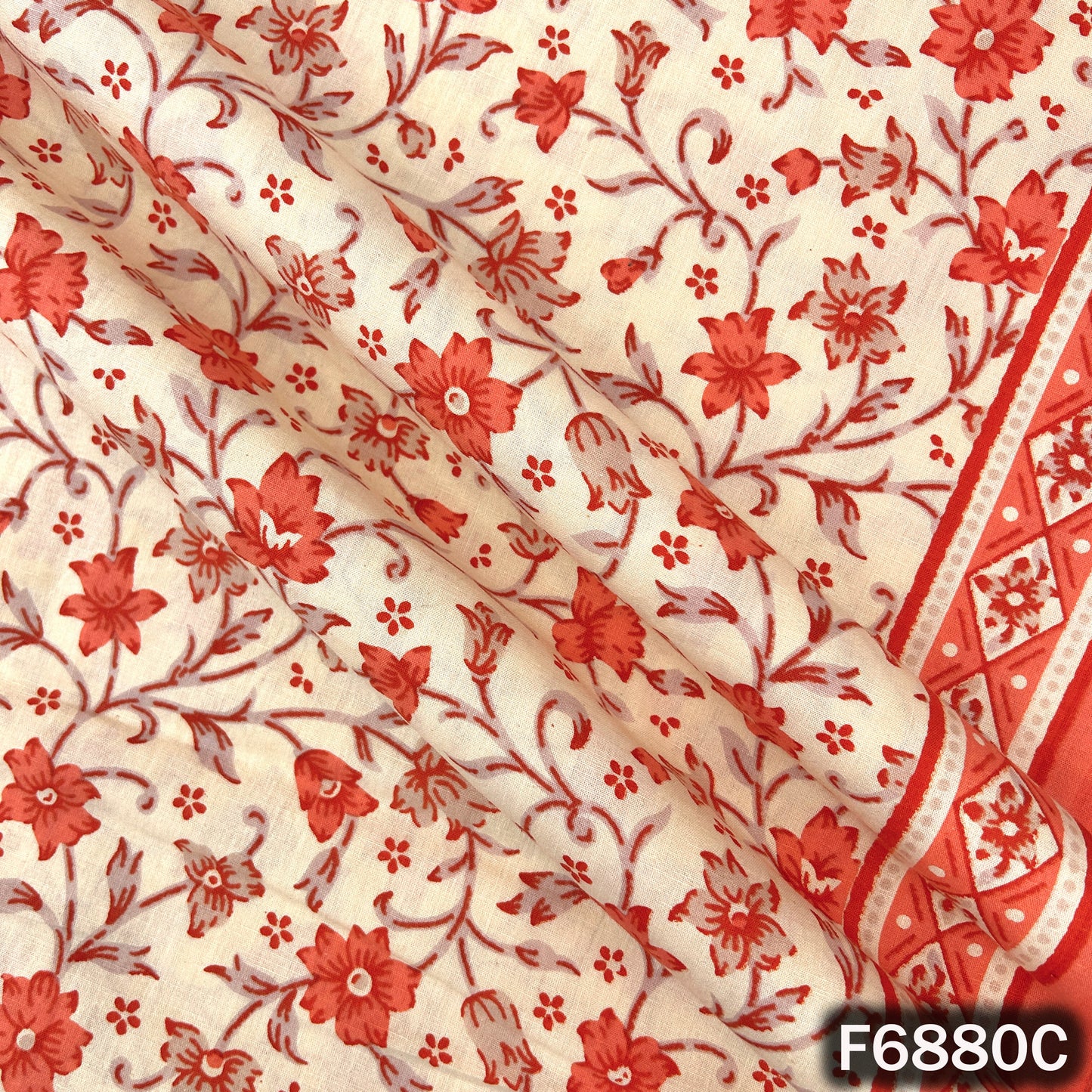 Floral Print Cotton Fabric - F6880