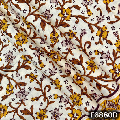 Floral Print Cotton Fabric - F6880