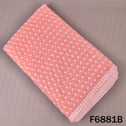 Thread Embroidered kota Cotton Fabric - F6881