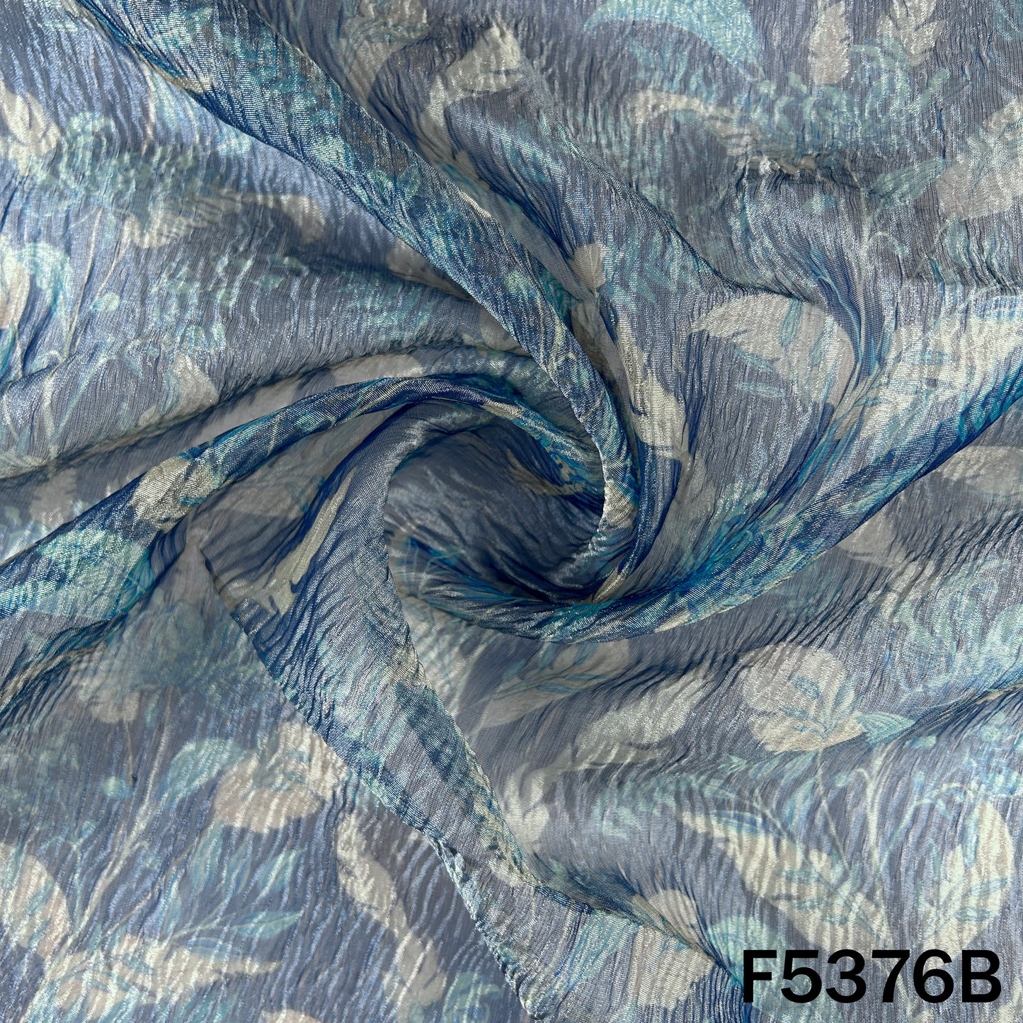 Digital Print Crush Tissue Fabric - F5376
