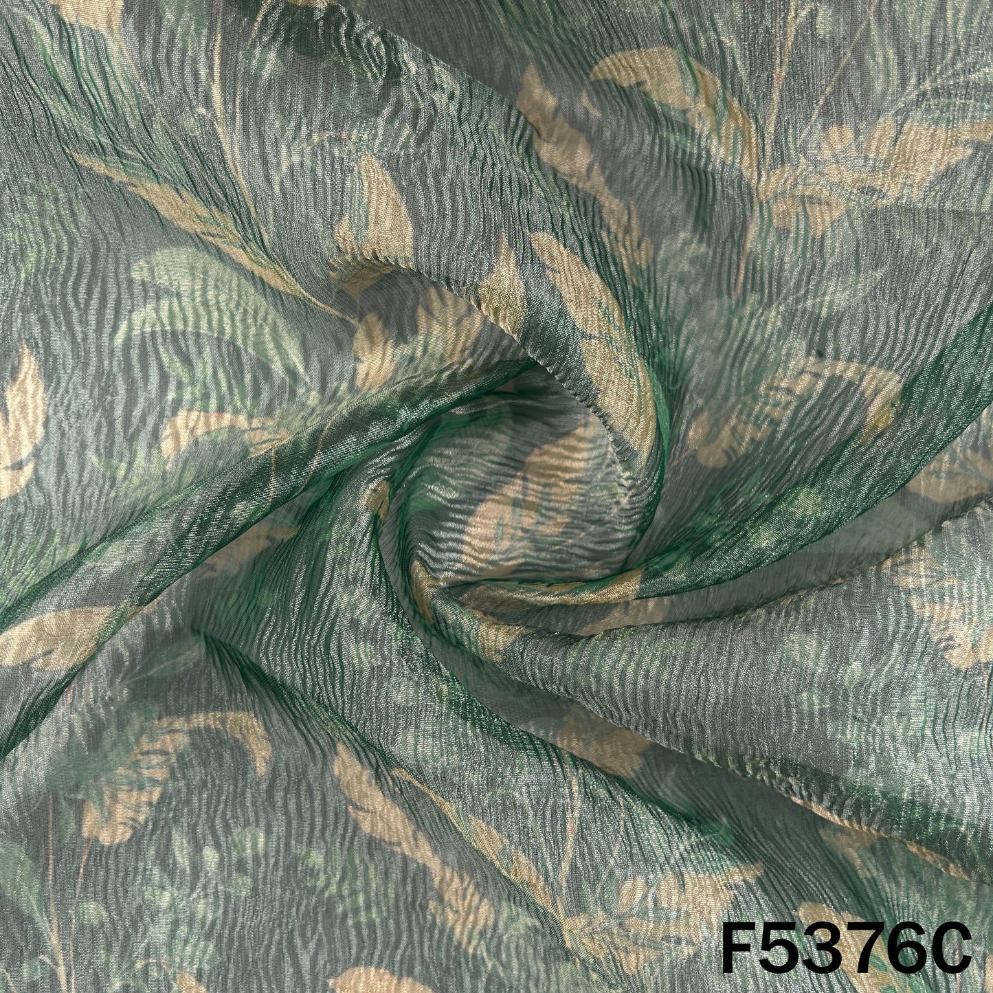 Digital Print Crush Tissue Fabric - F5376