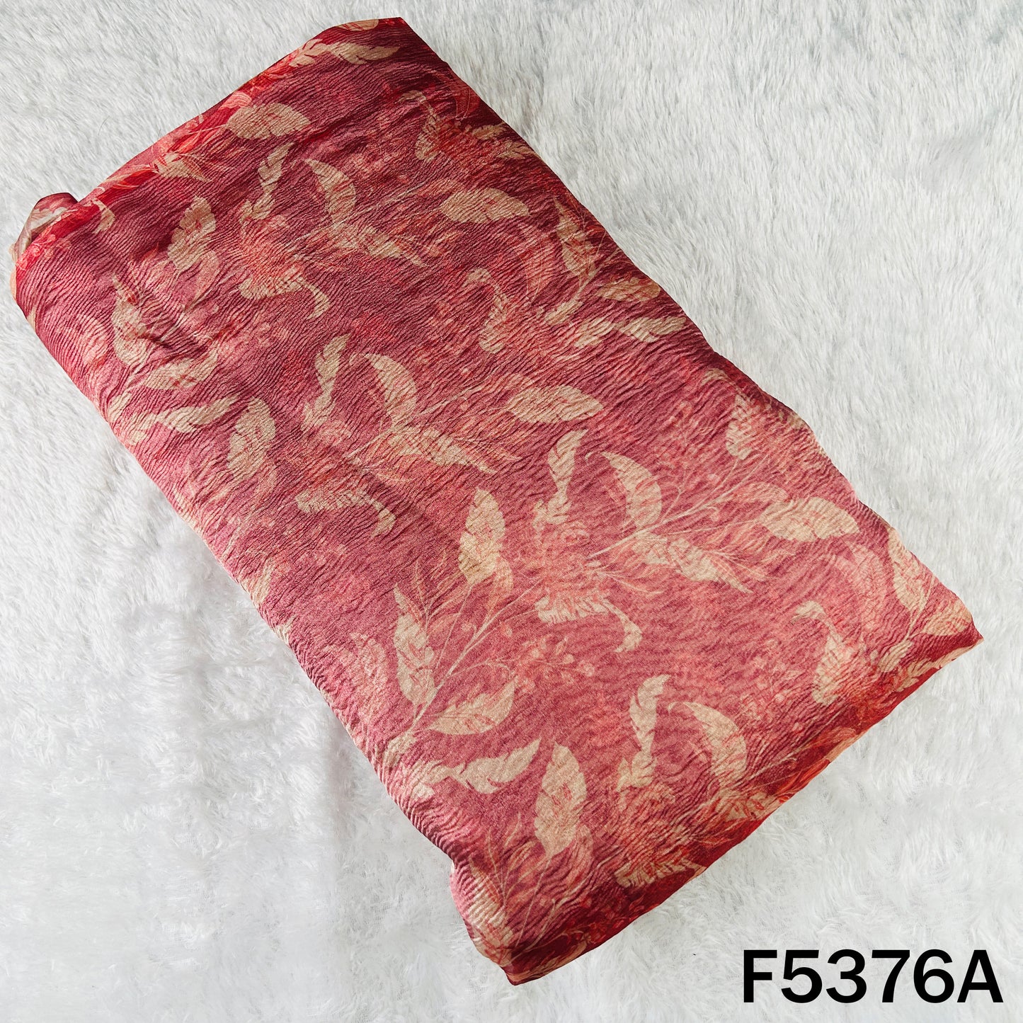 Digital Print Crush Tissue Fabric - F5376