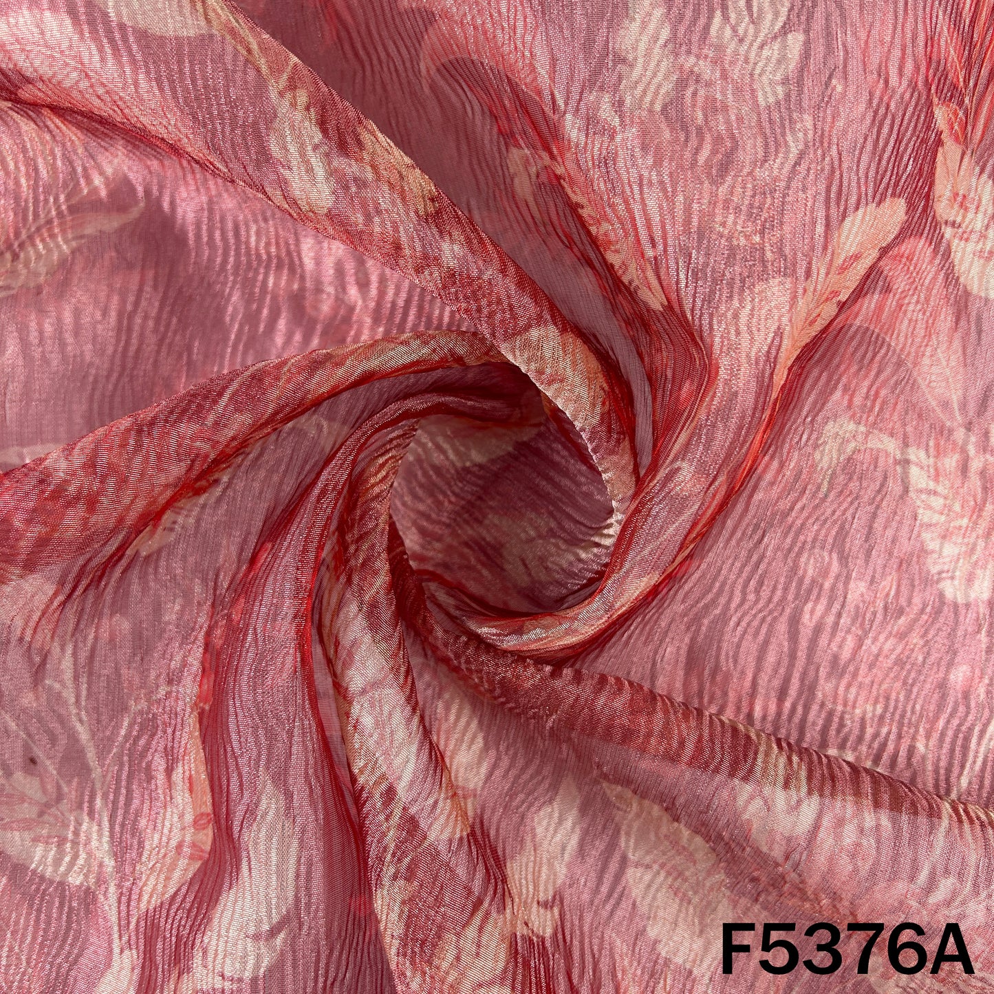 Digital Print Crush Tissue Fabric - F5376