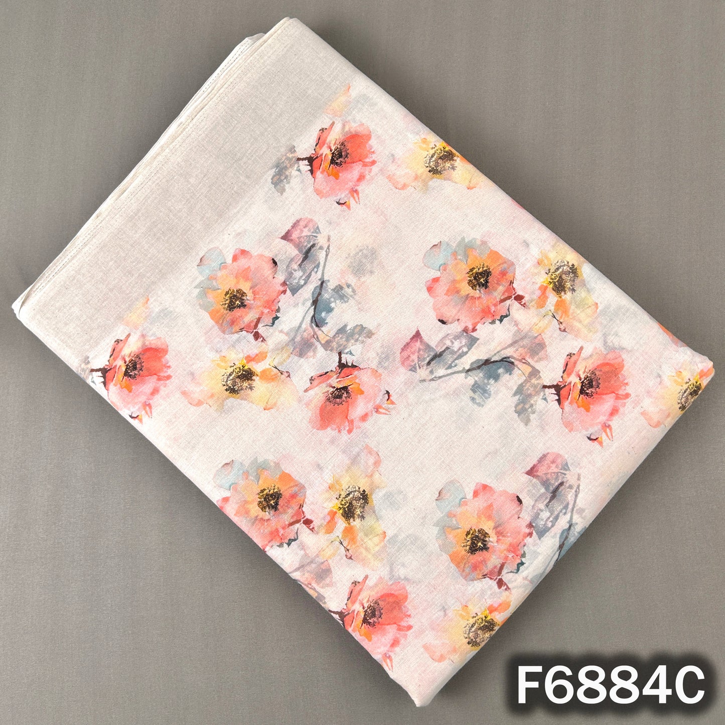 Digital Print Hakoba Cambric Cotton Fabric - F6884