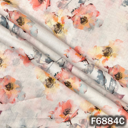 Digital Print Hakoba Cambric Cotton Fabric - F6884