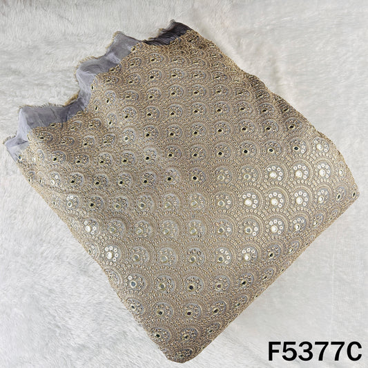 Zari Sequins Embroidered Shimmer Tissue Fabric - F5377