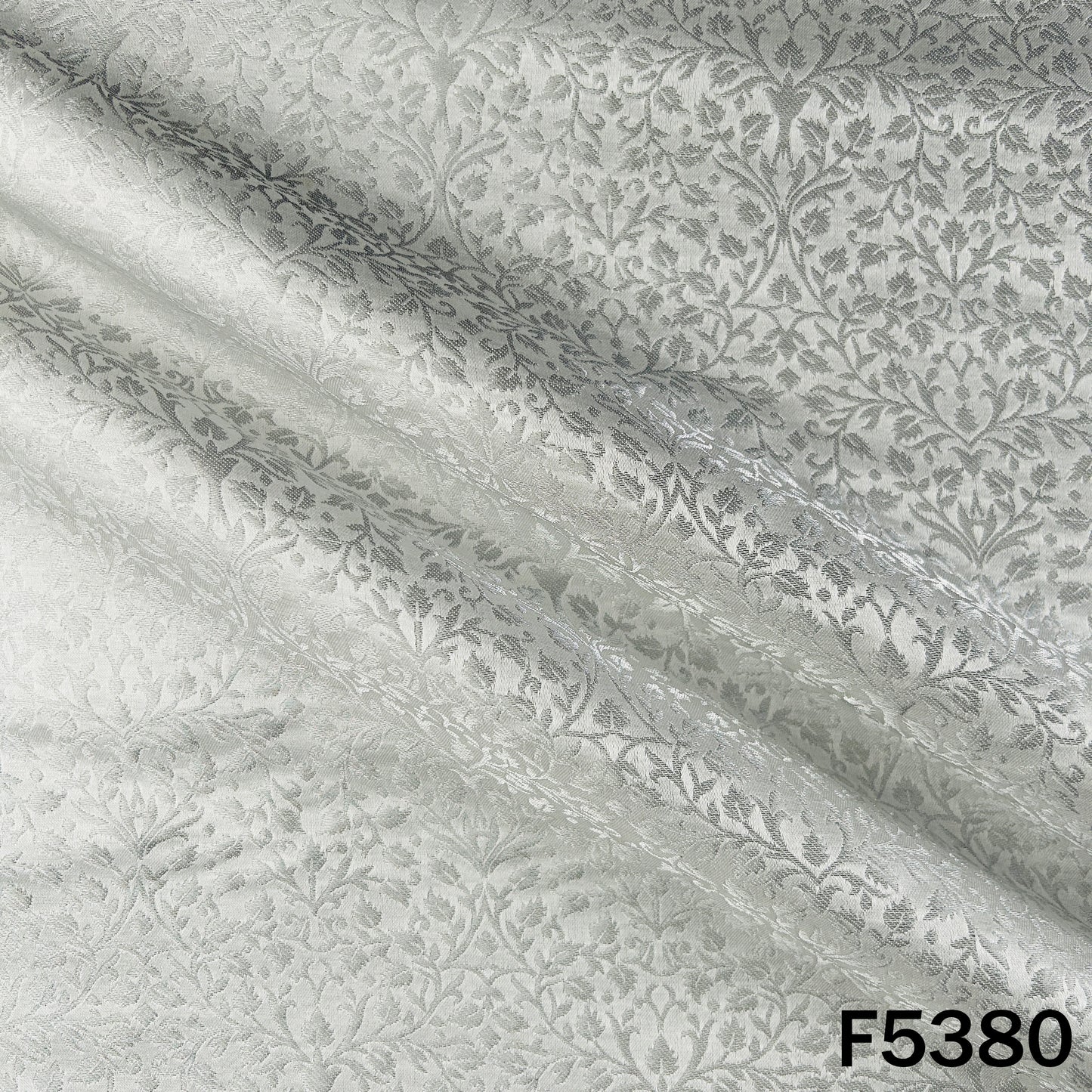 Dyeable Zari Work Brocade Silk Fabric - F5380