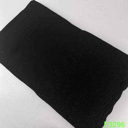 Thread Embroidered Cotton Fabric-F3296