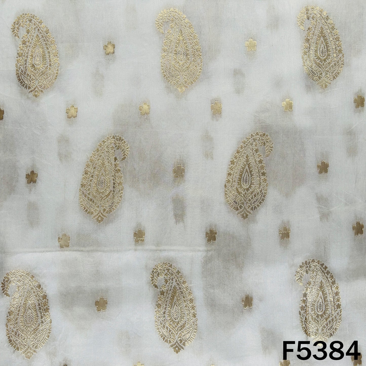 Dyeable Zari Work Dola Silk Fabric - F5384