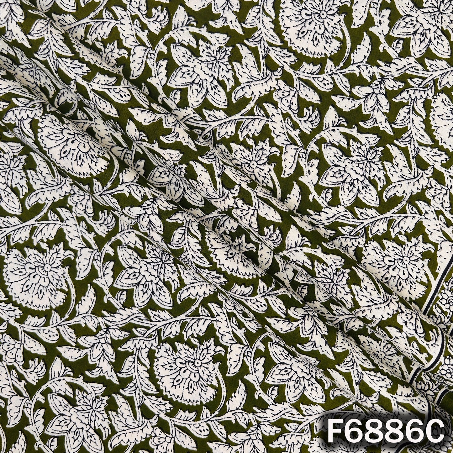 Floral Print Cotton Fabric - F6886