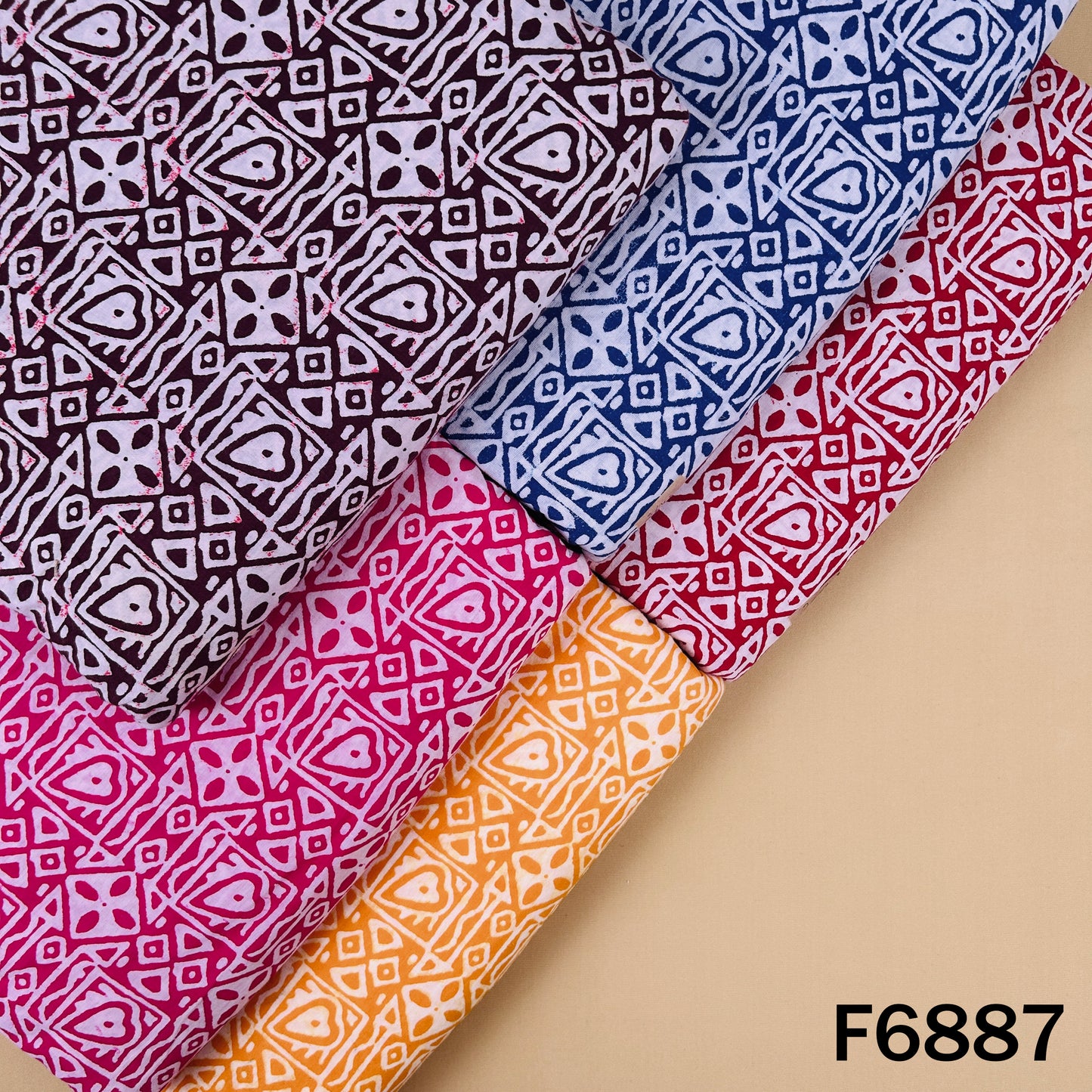 Block Print Cotton Fabric - F6887