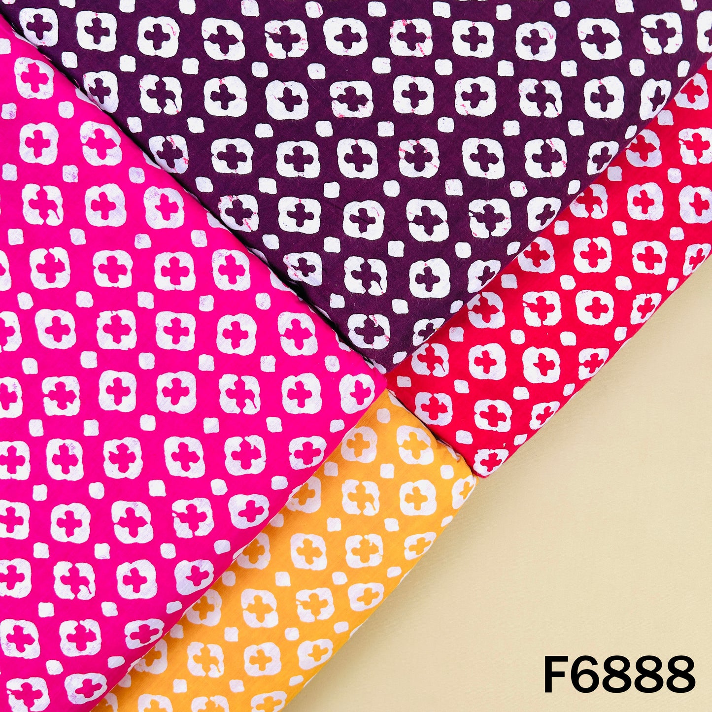 Block Print Cotton Fabric - F6888