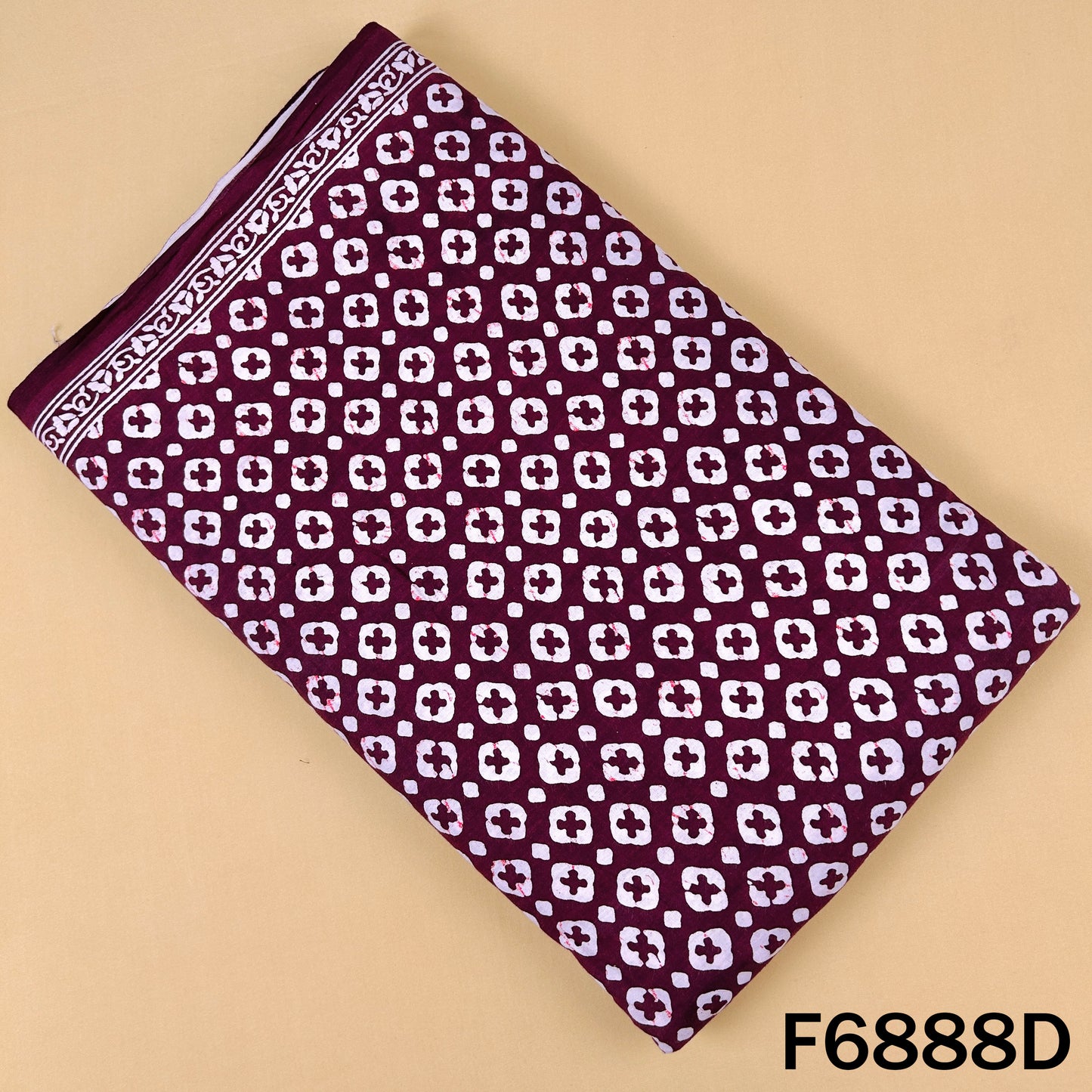 Block Print Cotton Fabric - F6888