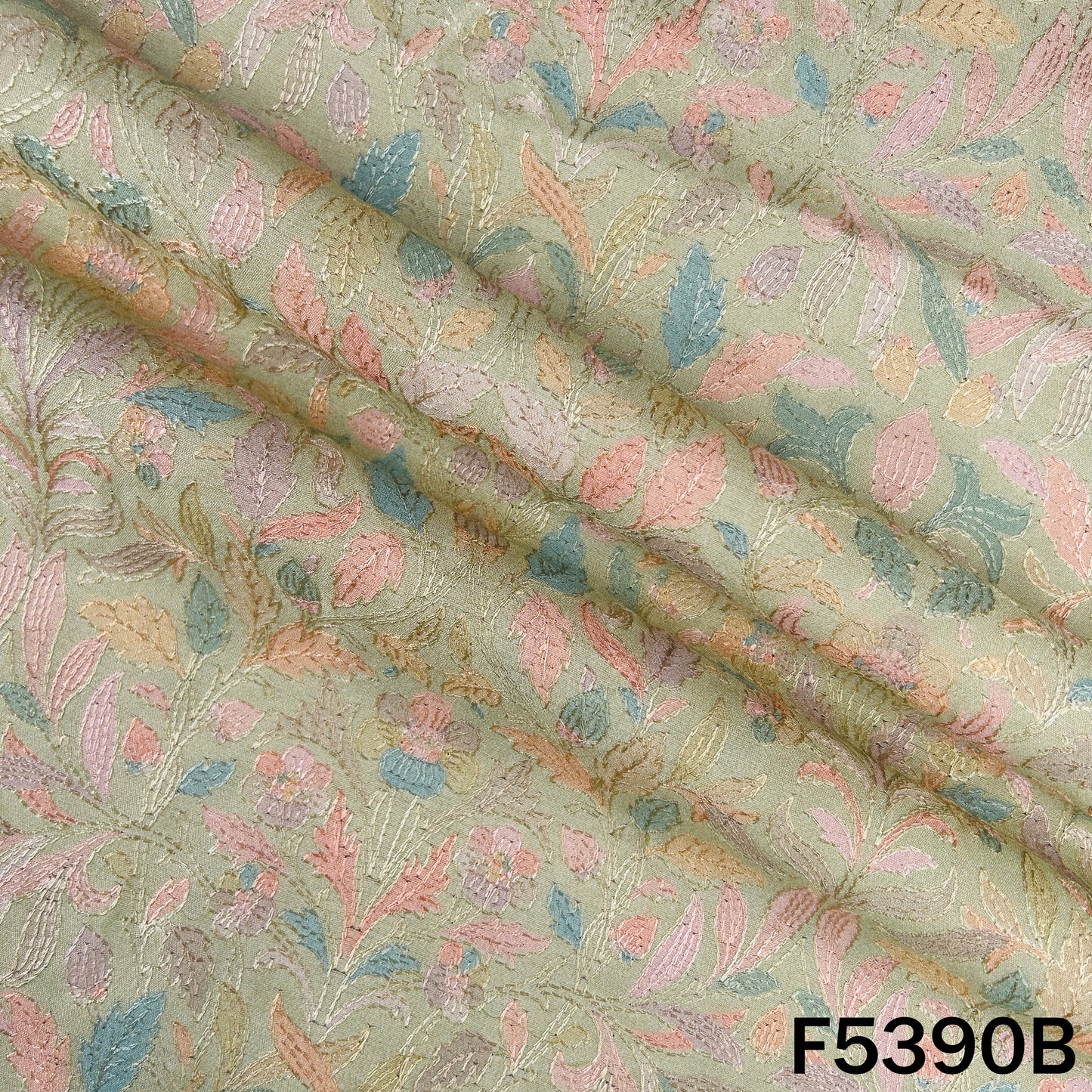 Digital Print Pure Monga Silk Fabric - F5390