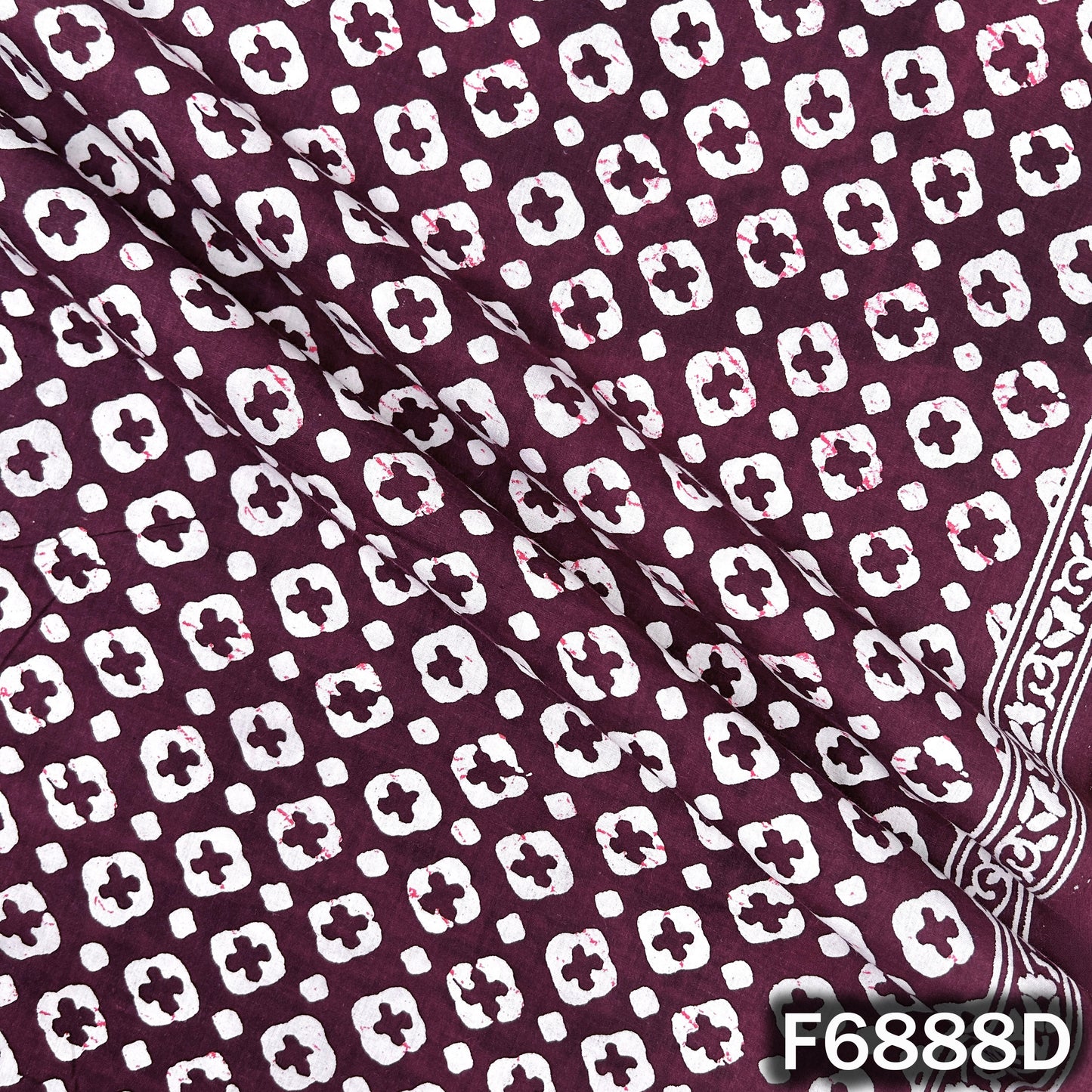 Block Print Cotton Fabric - F6888