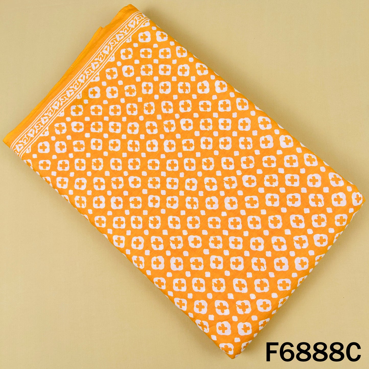Block Print Cotton Fabric - F6888