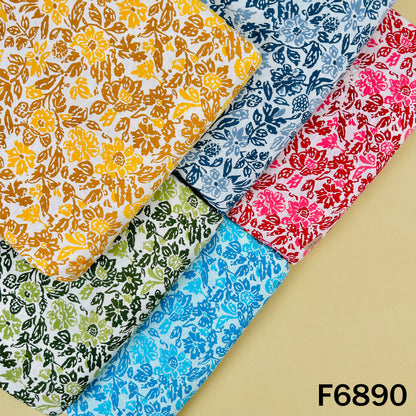 Floral Print Cotton Fabric - F6890