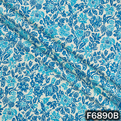 Floral Print Cotton Fabric - F6890