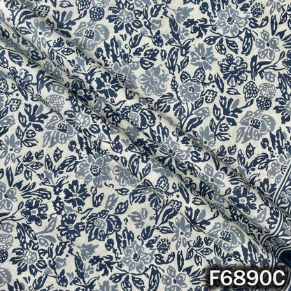 Floral Print Cotton Fabric - F6890