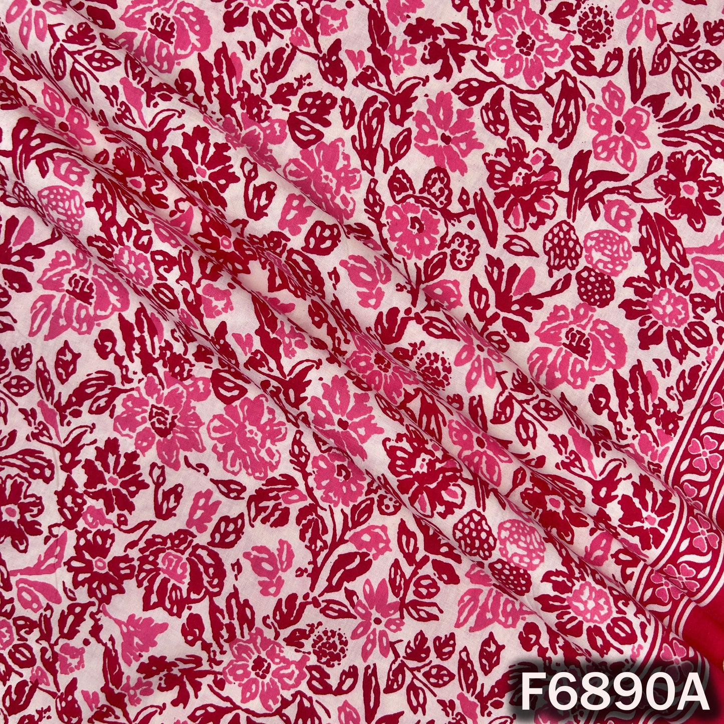 Floral Print Cotton Fabric - F6890