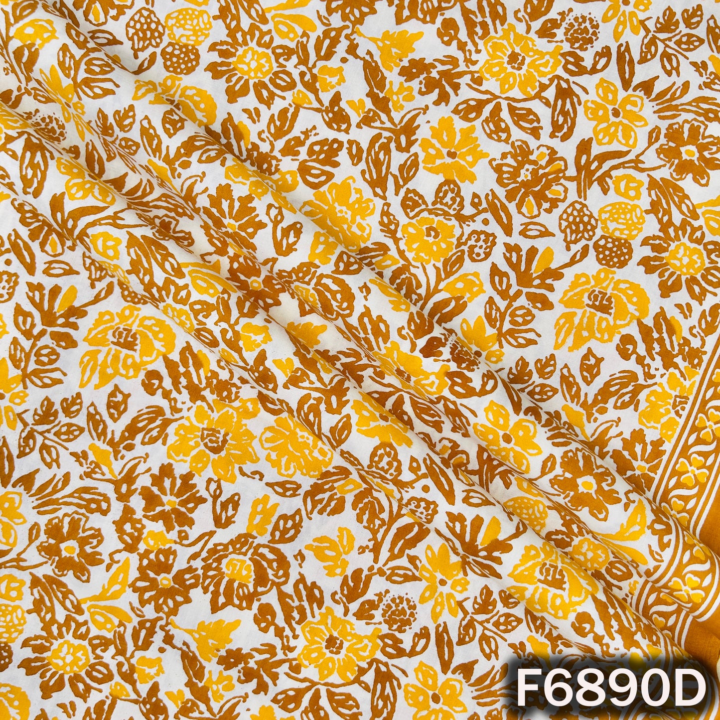 Floral Print Cotton Fabric - F6890