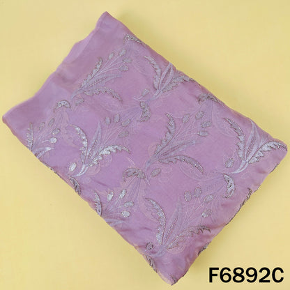 Cut Dana Thread Sequins Embroidered Organza Fabric - F6892