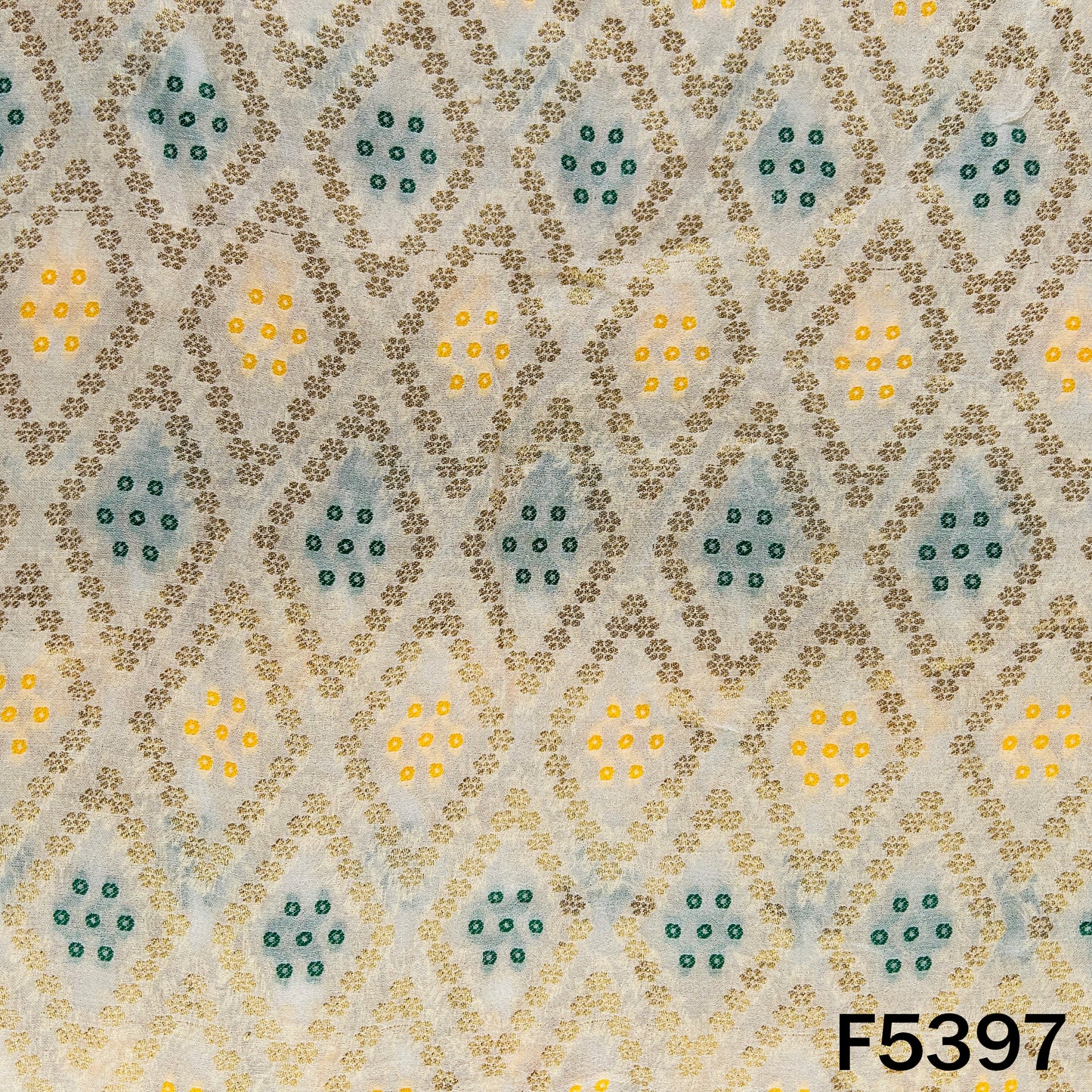 Dyeable Zari Work Georgette Fabric - F5397