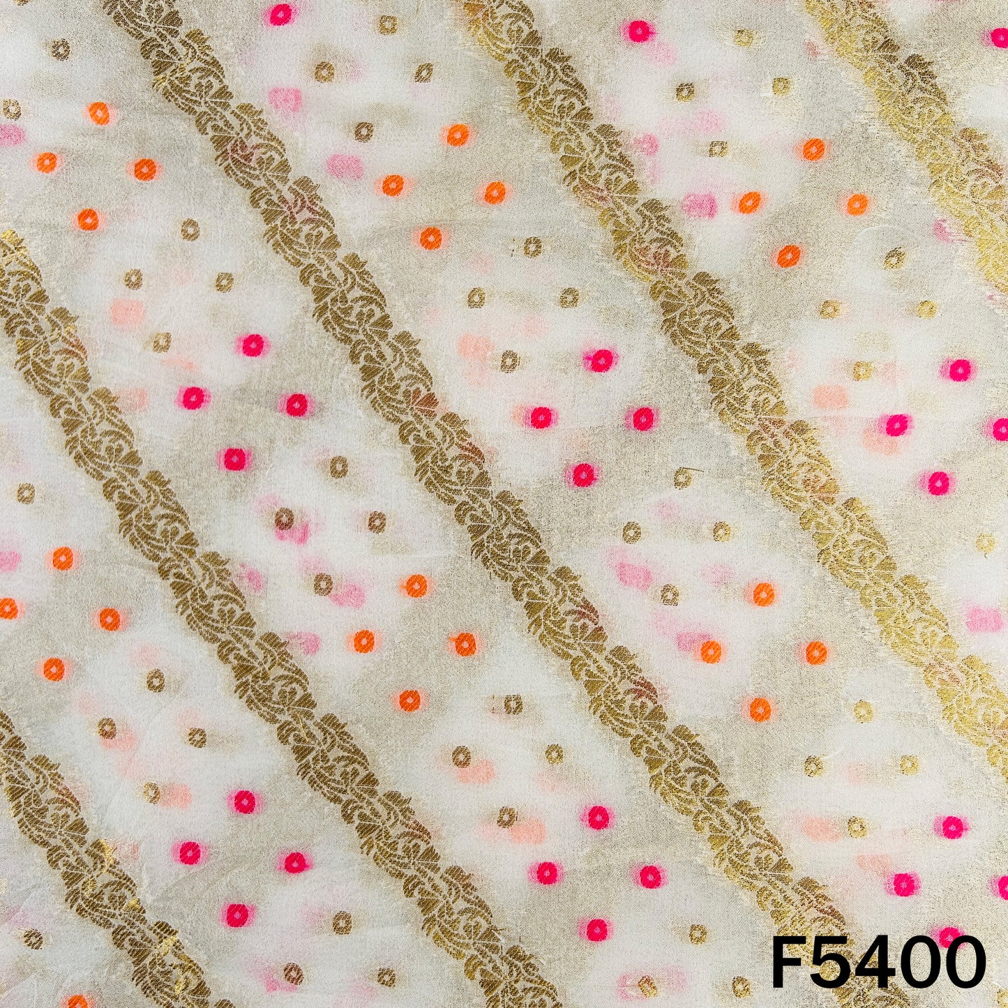 Dyeable Zari Work Georgette Fabric - F5400