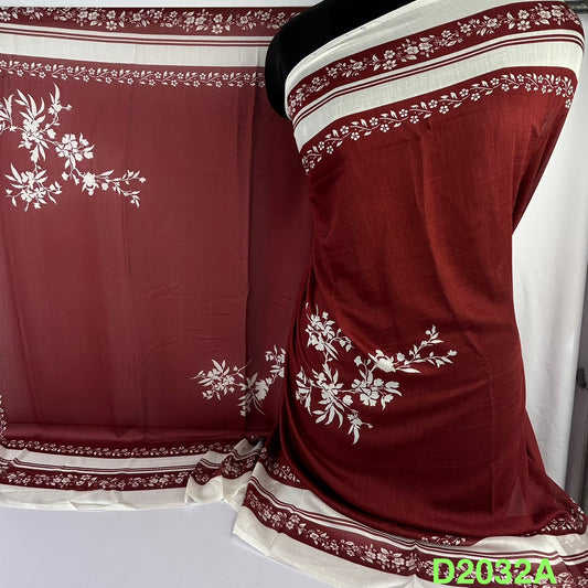Printed Cotton Dupatta-D2032