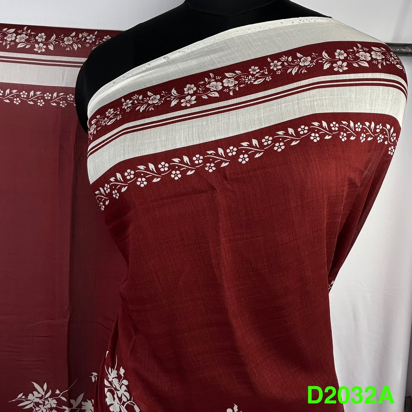 Printed Cotton Dupatta-D2032