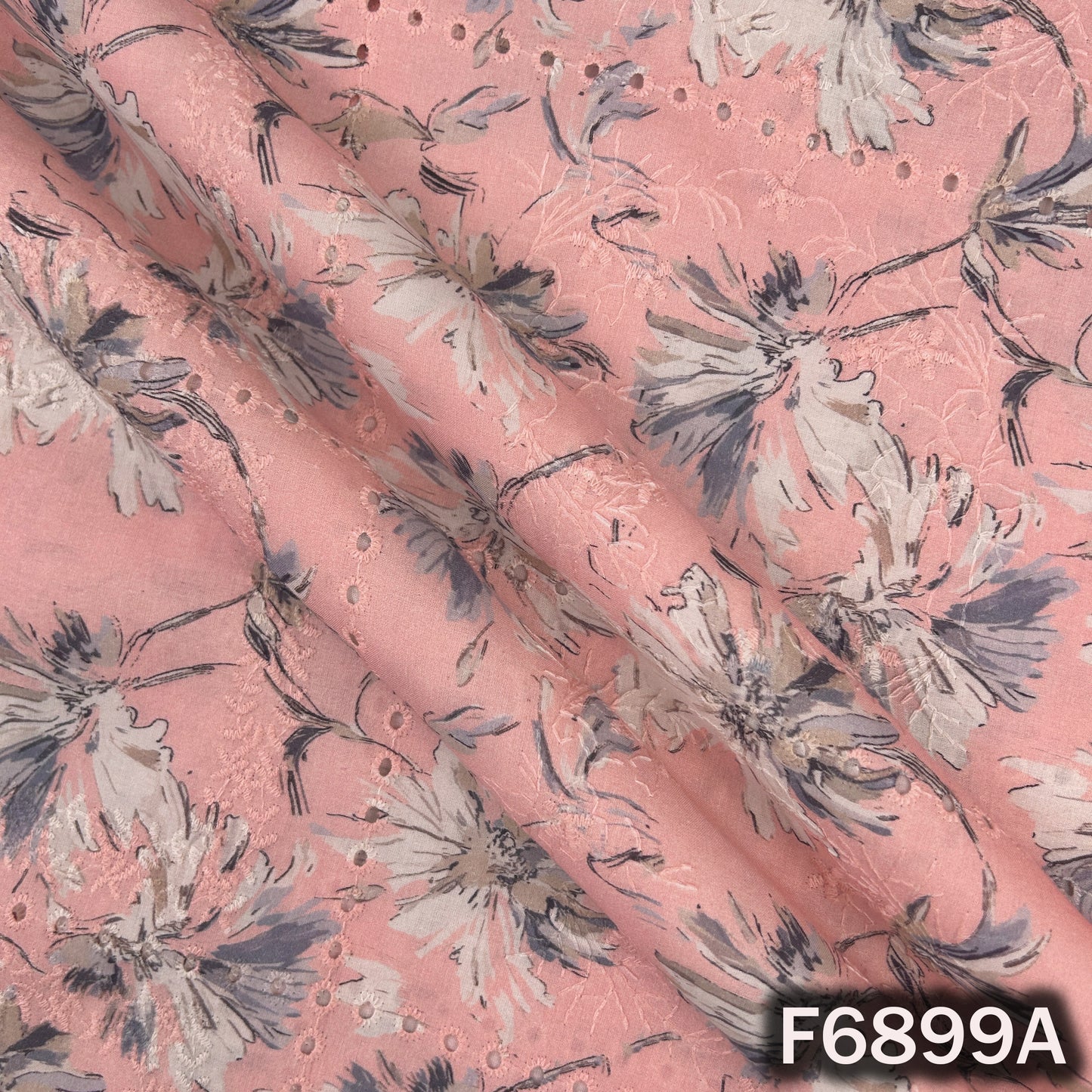 Digital Print Hakoba Cambric Cotton Fabric - F6899