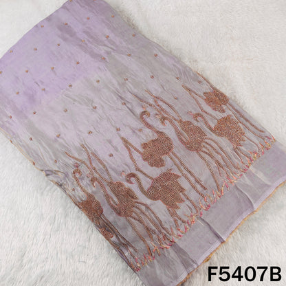 Cut Dana Thread Embroidered Shimmer Tissue Fabric - F5407