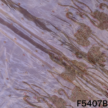 Cut Dana Thread Embroidered Shimmer Tissue Fabric - F5407