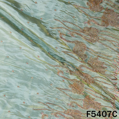 Cut Dana Thread Embroidered Shimmer Tissue Fabric - F5407
