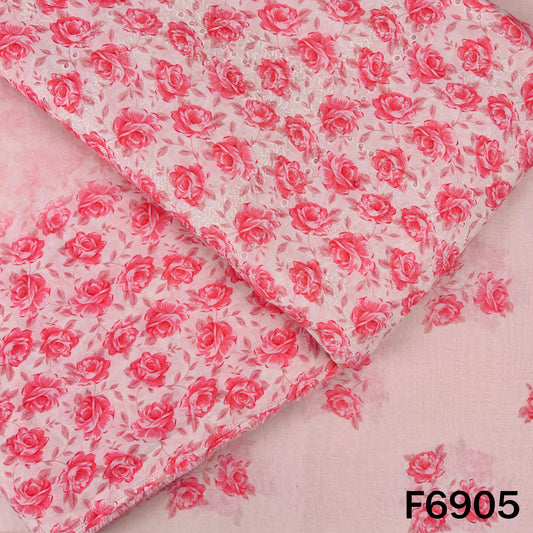 Digital Print Hakoba Cambric Cotton Fabric - F6905