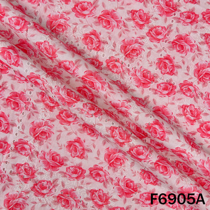 Digital Print Hakoba Cambric Cotton Fabric - F6905