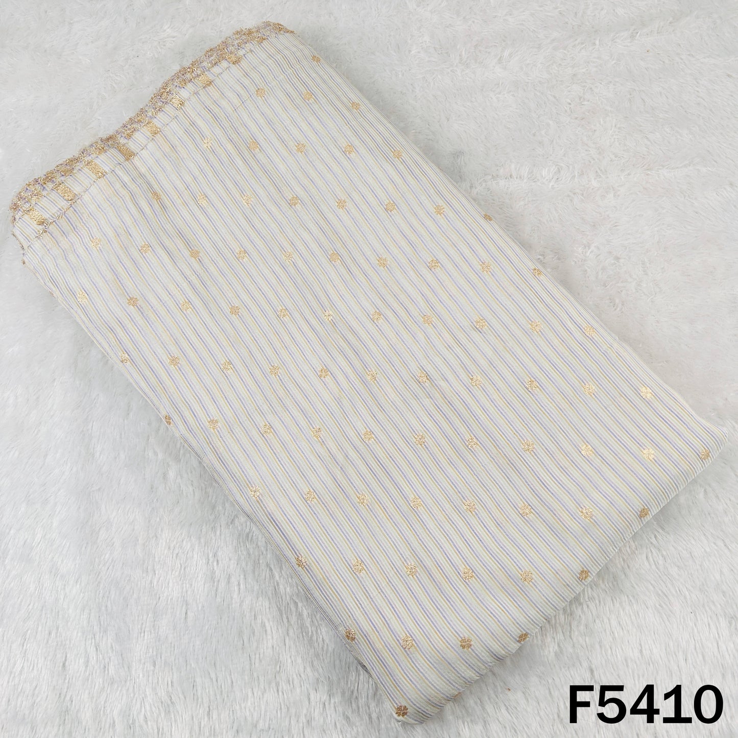 Zari Work Banarasi Tissue Fabric - F5410