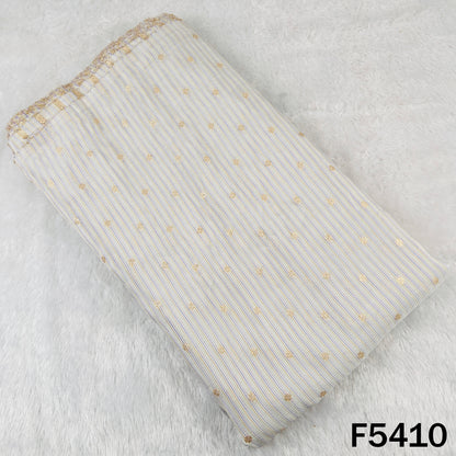 Zari Work Banarasi Tissue Fabric - F5410