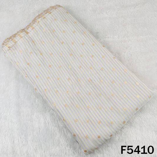 Zari Work Banarasi Tissue Fabric - F5410