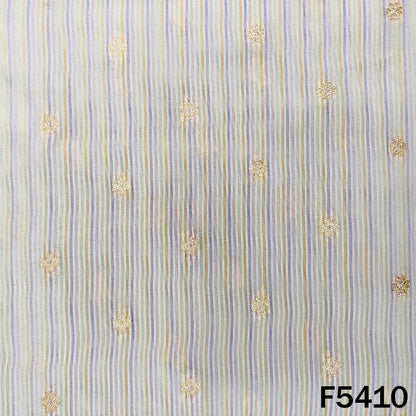 Zari Work Banarasi Tissue Fabric - F5410
