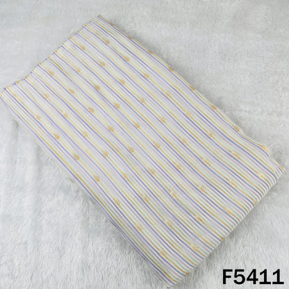 Zari Work Banarasi Tissue Fabric - F5411