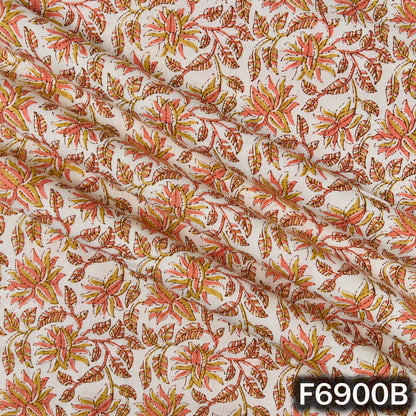 Floral Print Cotton Fabric - F6900