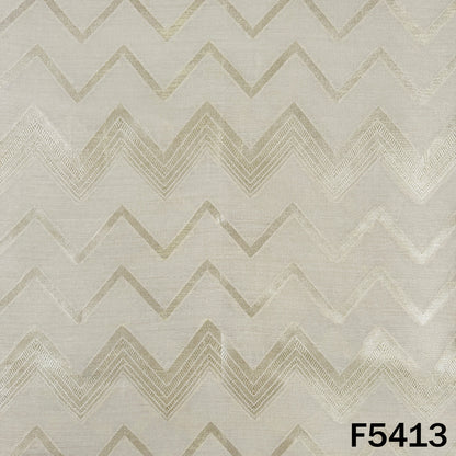 Zari Work Pure Monga Silk Fabric - F5413