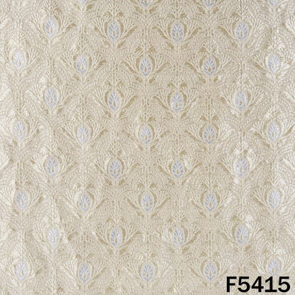 Zari Work Pure Silk Fabric - F5415