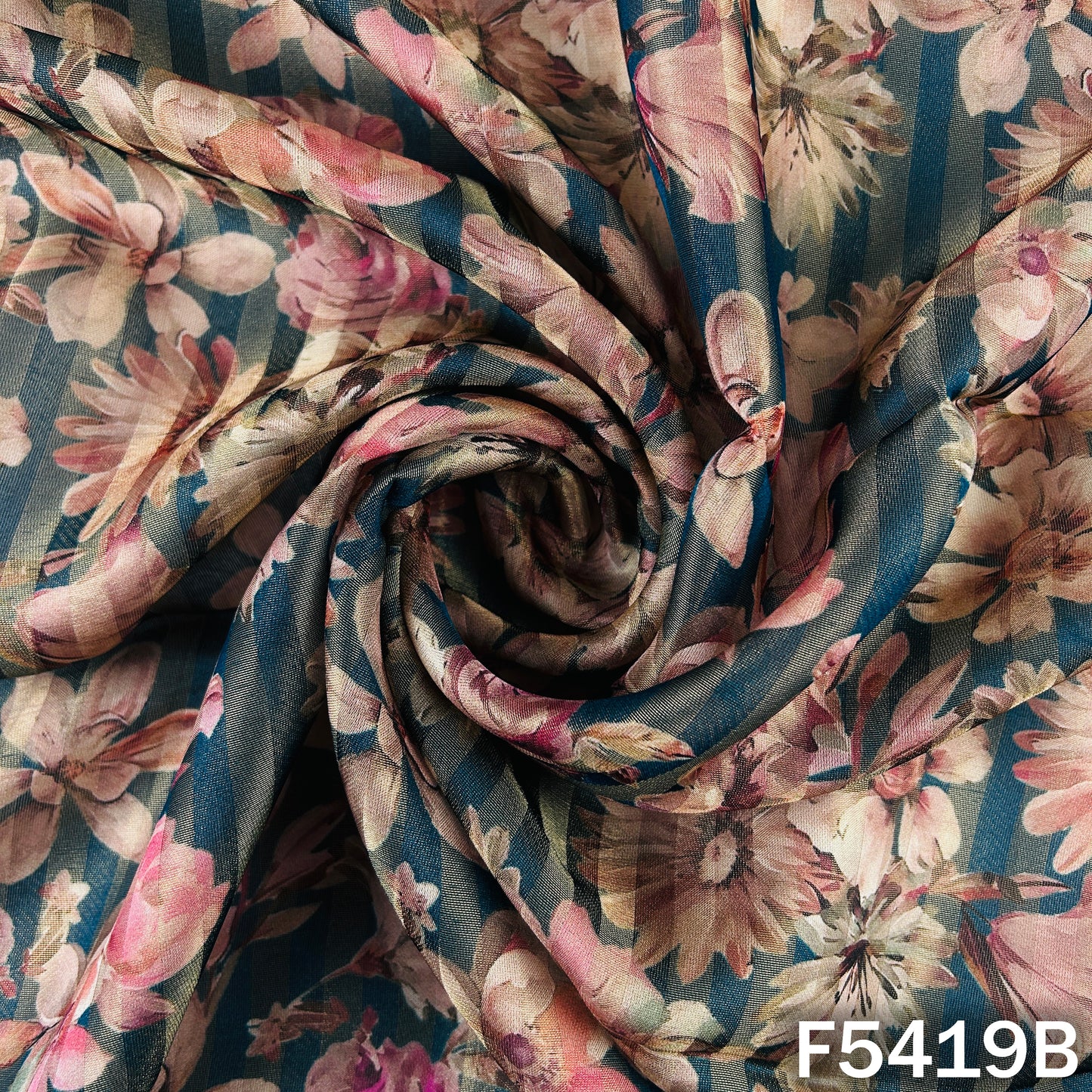 Digital Print Shimmer Tissue Fabric - F5419