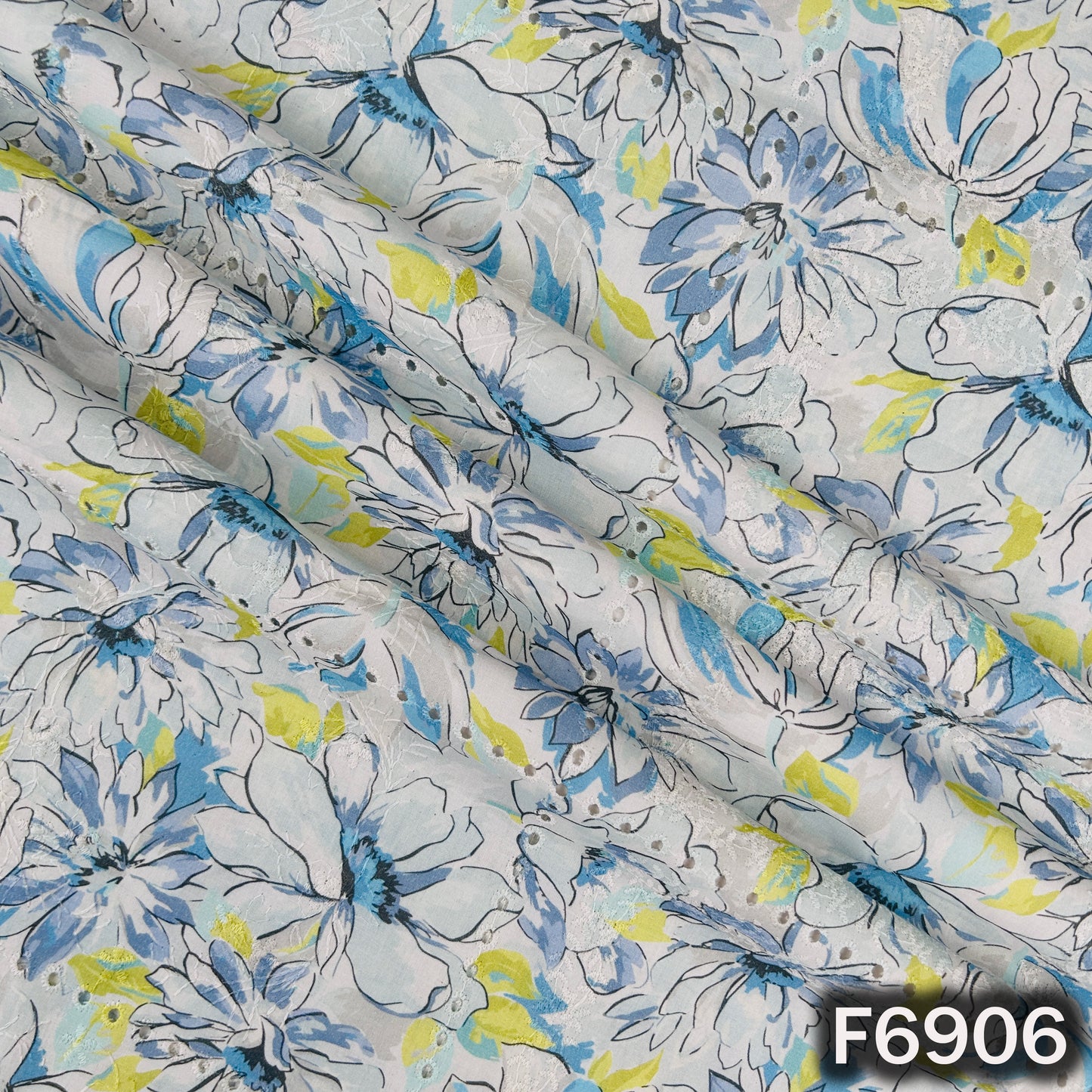 Digital Print Hakoba Cambric Cotton Fabric - F6906