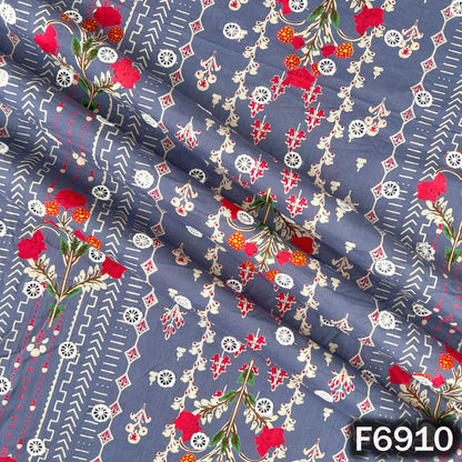 Digital Print Hakoba Cambric Cotton Fabric - F6910